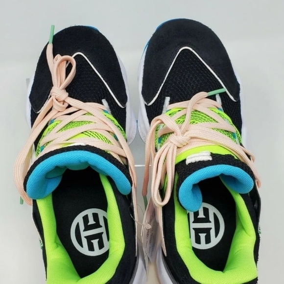 Adidas Harden VOL. 4 GCA FY0874 Black Coral Pink Signal Green Men's Size 7.5 New - Picture 9 of 11